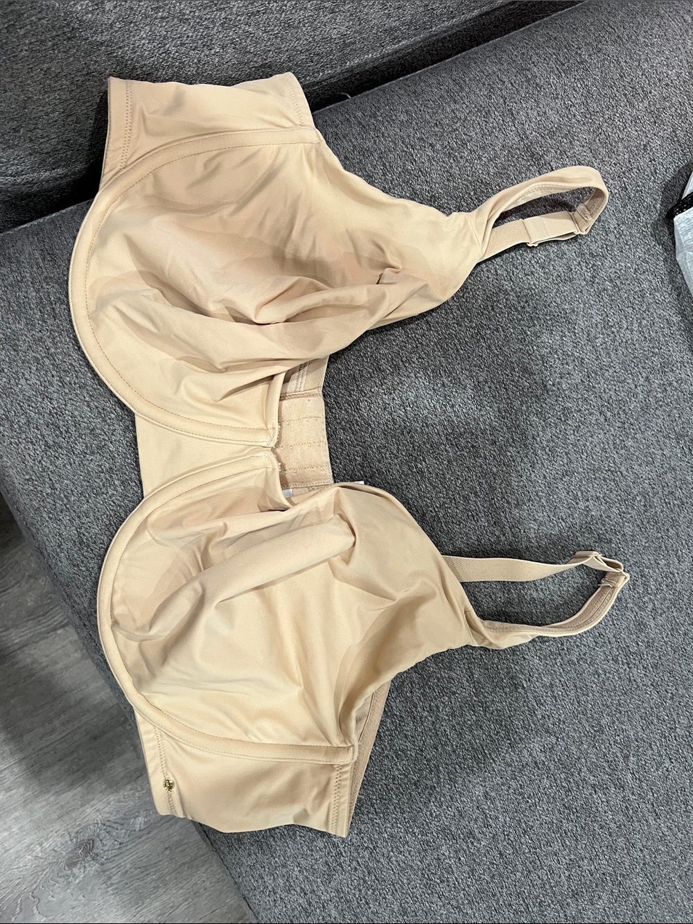 Cacique Beige Full-Coverage Support Bra 46DD